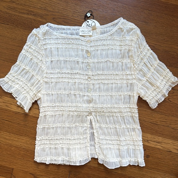 VRG GRL Sofia Top Cream - Picture 4 of 4